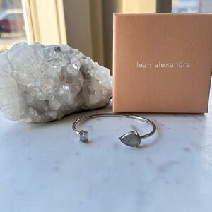 Leah Alexandra Silver Bracelet with Labradorite Stones